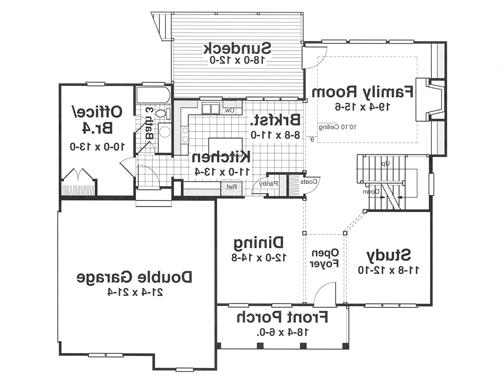 First Floor image of HARRINGTON House Plan